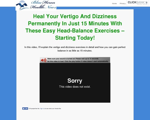 Vertigo and Dizziness Program – Blue Heron Health Info