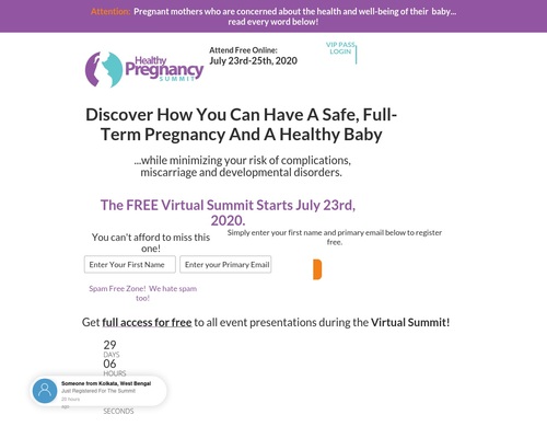 Healthy Being pregnant Summit
